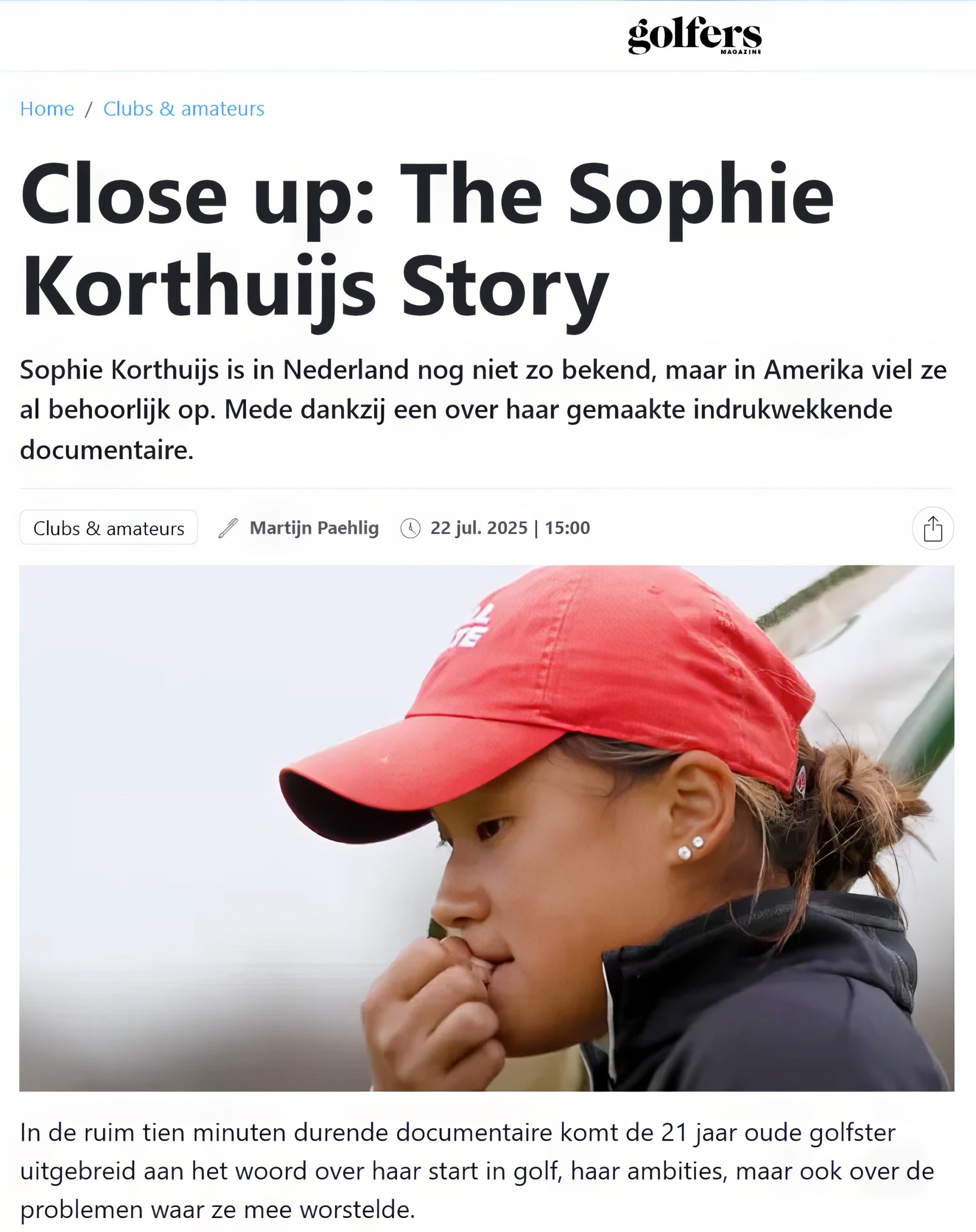 Featured image for “Golfers magazine close-up”